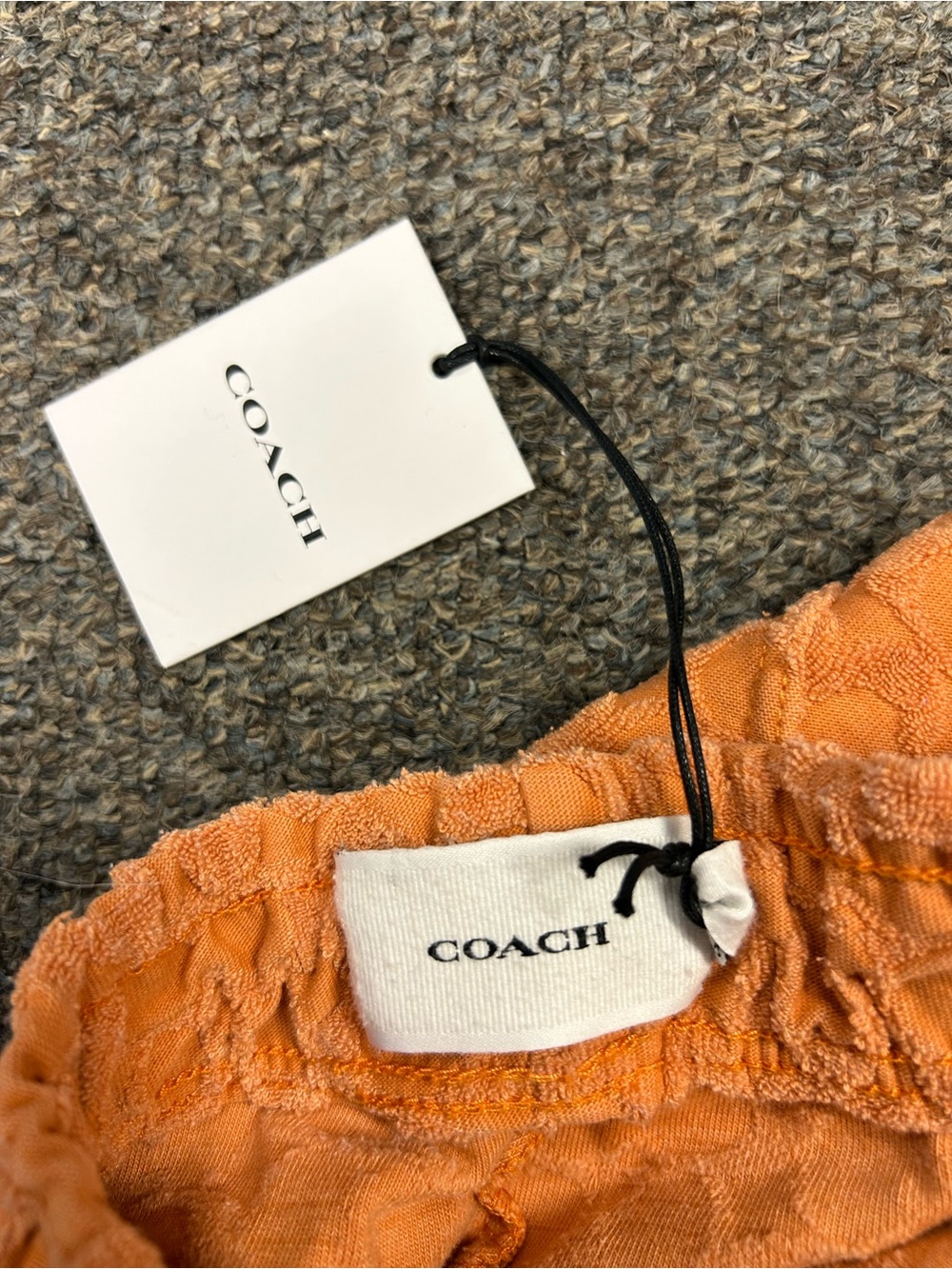 XL Coach Sunorange Jacquard mens shorts - Picture 5 of 6